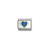 Nomination – COMPOSABLE CLASSIC GLITTER SYMBOLS IN STEEL, ENAMEL AND 18K GOLD (07_BLUE HEART)
