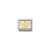 Nomination – COMPOSABLE Classic RELIGIOUS in stainless steel and 18k gold Angel