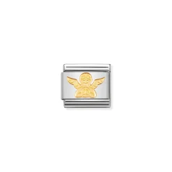 Nomination – COMPOSABLE Classic RELIGIOUS in stainless steel and 18k gold Angel