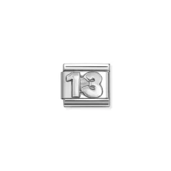Nomination – COMPOSABLE CLASSIC OXIDIZED SYMBOLS IN ST,STEEL AND 925 STERLING SILVER (75_13)