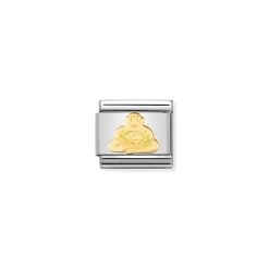 Nomination – COMPOSABLE Classic RELIGIOUS in stainless steel and 18k gold Buddha