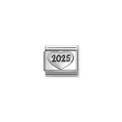 Nomination – COMPOSABLE CLASSIC OXIDIZED SYMBOLS IN ST,STEEL AND 925 STERLING SILVER (77_HEART 2025)