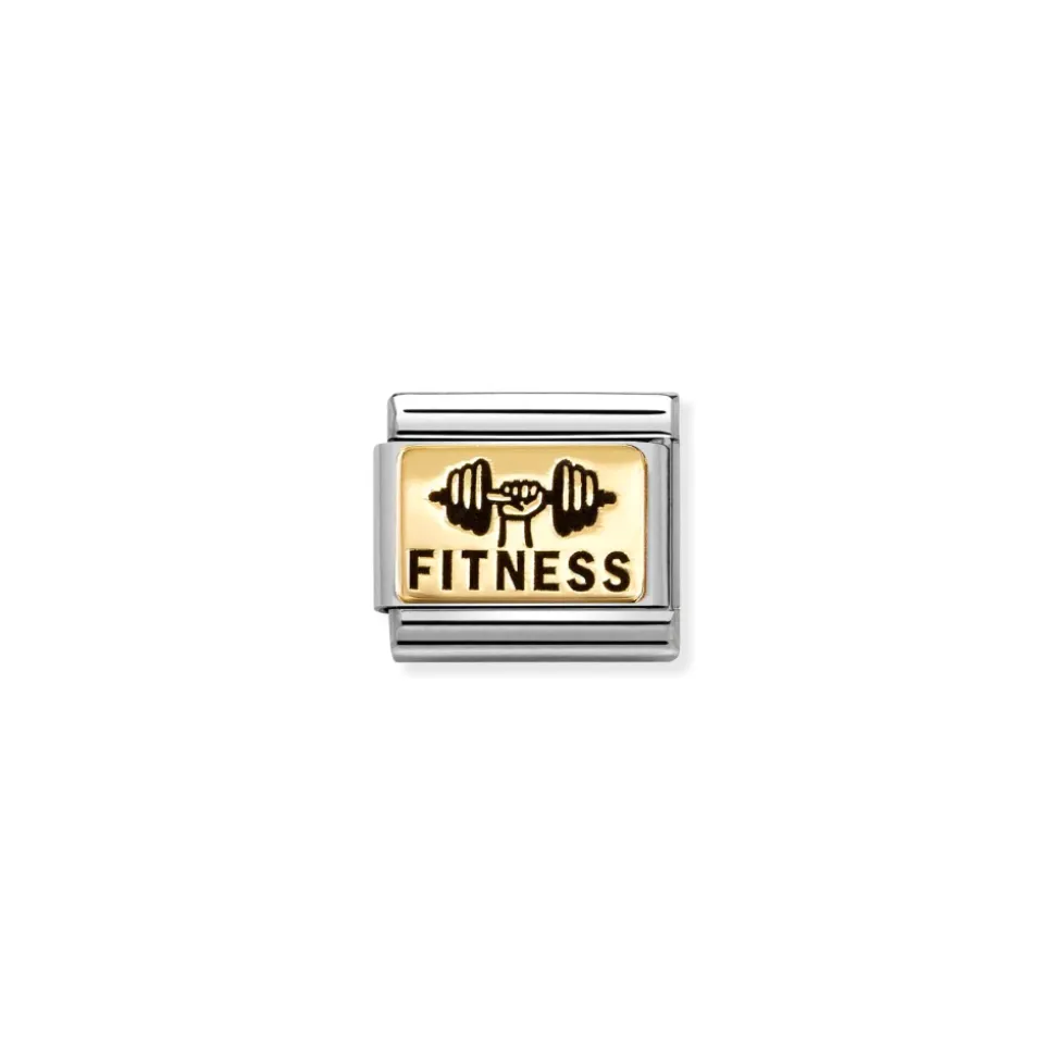 Nomination – COMPOSABLE CLASSIC PLATES (IC) IN STEEL AND 18K GOLD (64_FITNESS)