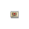 Nomination – Composable Classic PLATES (IC) in steel, enamel and 18k gold (07_Family red heart)