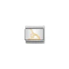 Nomination – COMPOSABLE Classic SPORTS in stainless steel with enamel and 18k gold (37_Gymnast)