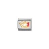 Nomination – COMPOSABLE Classic SPORTS in stainless steel with enamel and 18k gold Gymnast with ball