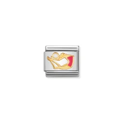 Nomination – COMPOSABLE Classic SPORTS in stainless steel with enamel and 18k gold Gymnast with ball