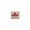 Nomination – COMPOSABLE Classic SPORTS in stainless steel with enamel and 18k gold Red Car