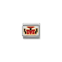 Nomination – COMPOSABLE Classic SPORTS in stainless steel with enamel and 18k gold Red Car