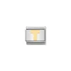 Nomination – COMPOSABLE Classic LETTERS in stainless steel with 18k gold T