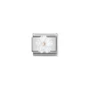 Nomination – COMPOSABLE CLASSIC STONE SYMBOLS IN STAINLESS STEEL AND 9K ROSE GOLD (02_FLOWER IN WHITE MOTHER OF PEARL)