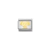 Nomination – Composable Classic SYMBOLS and steel and 18k gold Girl