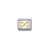 Nomination – Composable Classic SYMBOLS and steel and 18k gold Infinity