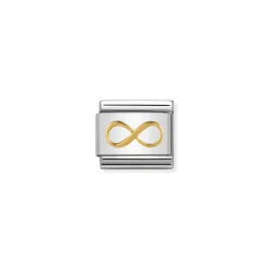 Nomination – Composable Classic SYMBOLS and steel and 18k gold Infinity