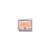 Nomination – COMPOSABLE CLASSIC STONE SYMBOLS IN STEEL AND 925 STERLING SILVER (21_PINK RESIN BOW)