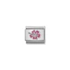 Nomination – COMPOSABLE CLASSIC SYMBOLS IN STAINLESS STEEL , ENAMEL AND 925 STERLING SILVER (24_HIBISCUS PINK)