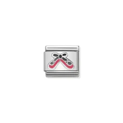 Nomination – Composable Classic SYMBOLS in stainless steel , enamel and 925 sterling silver Ballet shoes