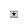 Nomination – Composable Classic SYMBOLS in stainless steel , enamel and 925 sterling silver Black Star