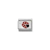 Nomination – Composable Classic SYMBOLS in stainless steel , enamel and 925 sterling silver Ladybird