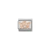 Nomination – COMPOSABLE CLASSIC SYMBOLS IN STAINLESS STEEL WITH 9K ROSE GOLD AND CZ (17_ANGEL OF FAMILY)