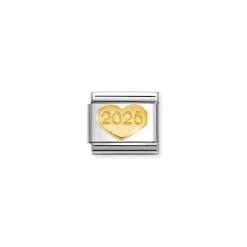 Nomination – COMPOSABLE CLASSIC SYMBOLS STEEL AND 18K GOLD (58_HEART 2025)