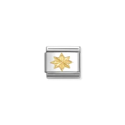 Nomination – COMPOSABLE CLASSIC SYMBOLS STEEL AND 18K GOLD (61_WIND ROSE)