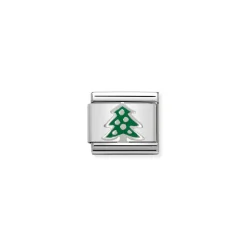 Nomination – Composable Classic SYMBOLS in stainless steel, enamel and 925 sterling silver (08_Christmas Tree)