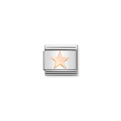Nomination – Composable Classic SYMBOLS steel and 9k rose gold (42_Star)