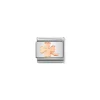 Nomination – Composable Classic SYMBOLS steel and 9k rose gold (44_Four-leaf clover)