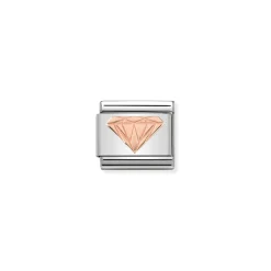 Nomination – Composable Classic SYMBOLS steel and 9k rose gold Brilliant