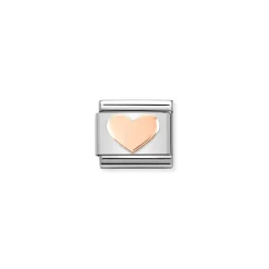 Nomination – Composable Classic SYMBOLS steel and 9k rose gold Heart 1