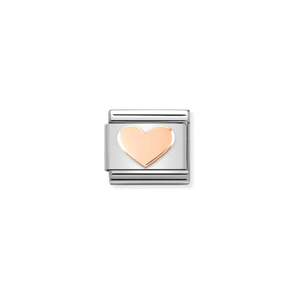 Nomination – Composable Classic SYMBOLS steel and 9k rose gold Heart 1