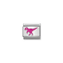 Nomination – Composable Classic SYMBOLS in stainless steel, enamel and 925 sterling silver Dinosaur