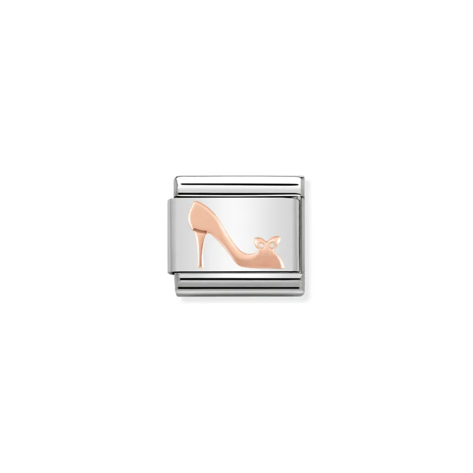 Nomination – Composable Classic SYMBOLS steel and 9k rose gold Heel Shoe