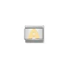 Nomination – COMPOSABLE Classic LETTERS in stainless steel with 18k gold A