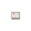 Nomination – Composable Classic SYMBOLS steel and 9k rose gold Marriage Rings