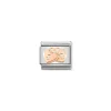 Nomination – Composable Classic SYMBOLS steel and 9k rose gold Padlocks heart