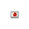 Nomination – Composable Classic SYMBOLS steel, enamel and 18k gold New Red and Black Ladybird