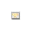 Nomination – Composable Classic SYMBOLS steel, enamel and 18k gold Pink Girl