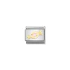 Nomination – Composable Classic SYMBOLS steel, enamel and 18k gold Pink Sweet