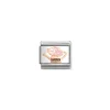 Nomination – Composable Classic SYMBOLS steel, enamel and 9k rose gold (19_Watering can with flowers)