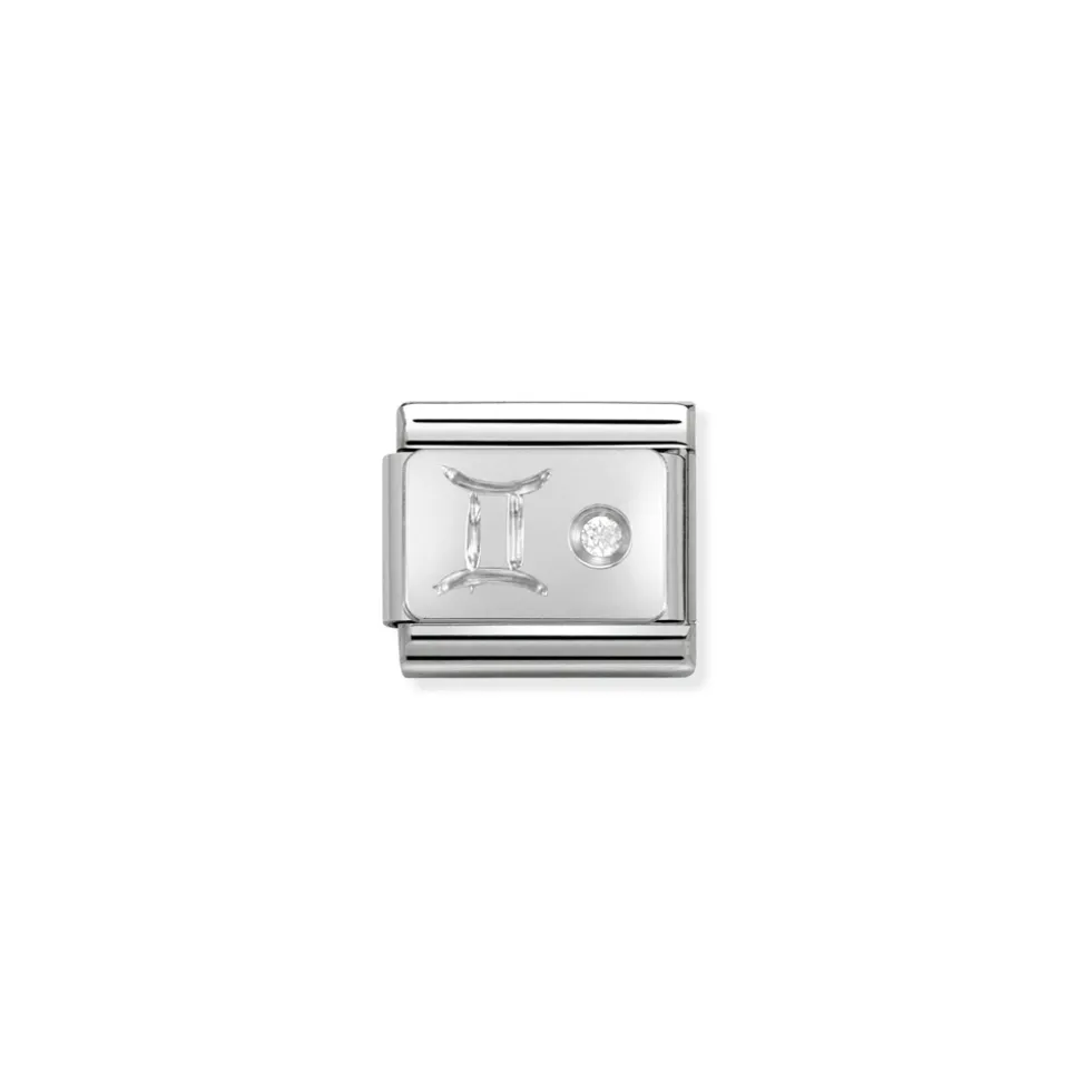 Nomination – Composable Classic ZODIAC stainless steel, Cub. zirc and 925 sterling silver Gemini