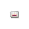Nomination – Composable Classic SYMBOLS steel, enamel and 18k gold Cake with candle