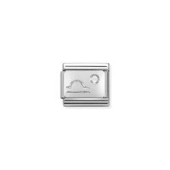 Nomination – Composable Classic ZODIAC stainless steel, Cub. zirc and 925 sterling silver Libra