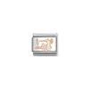 Nomination – Composable Classic SYMBOLS steel, enamel and 9k rose gold (28_Sewing machine with flowers)