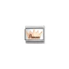 Nomination – COMPOSABLE CLASSIC SYMBOLS STEEL, ENAMEL AND 9K ROSE GOLD (34_CROWN PRINCESS)