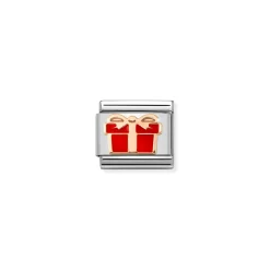 Nomination – Composable Classic SYMBOLS steel, enamel and 9k rose gold RED gift box