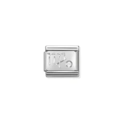 Nomination – Composable Classic ZODIAC stainless steel, Cub. zirc and 925 sterling silver Virgo