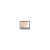 Nomination – Composable Classic SYMBOLS steel, enamel and 9k rose gold (42_Silver glitter star heart)