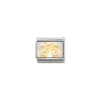 Nomination – COMPOSABLE Classic TECH in stainless steel with 18k gold (04_Bike)